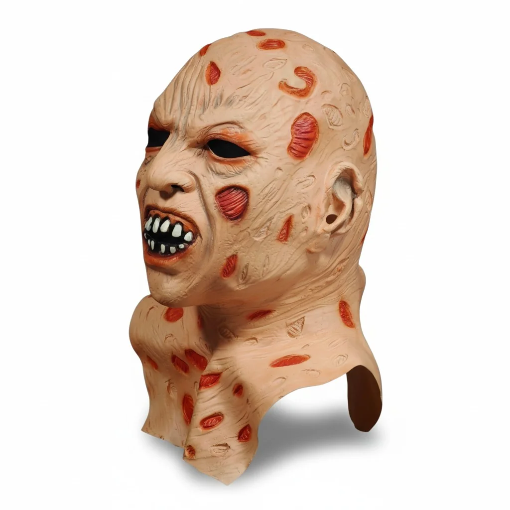 Máscara de látex de hombre quemado
